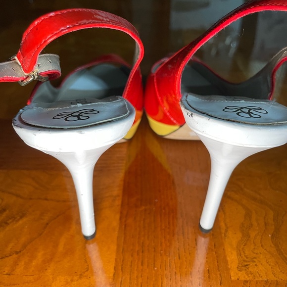 J Renee sling back open toe heels - Picture 4 of 5